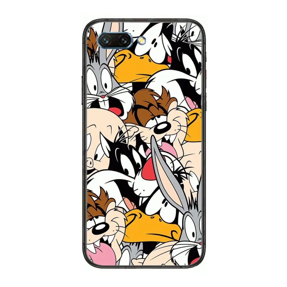 

Cartoon funny bunny case clear Phone Case For Huawei Honor 10 9 8 7 N Pro Lite A C RU Black Etui Coque Hoesjes comic fashion