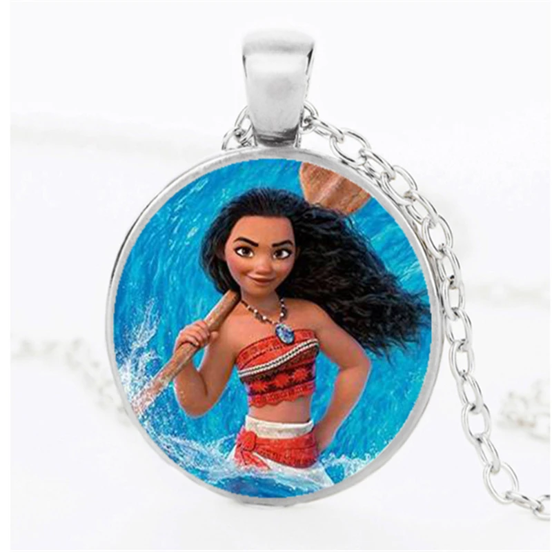 Аниме бронзовое покрытие ювелирные изделия со стеклянным кабошоном фильм Моана