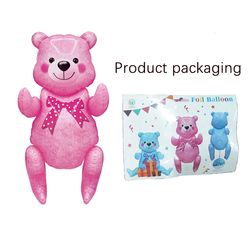 1 шт. сборка медведь на шарнирах 1-й День рождения украшения Детские шарики