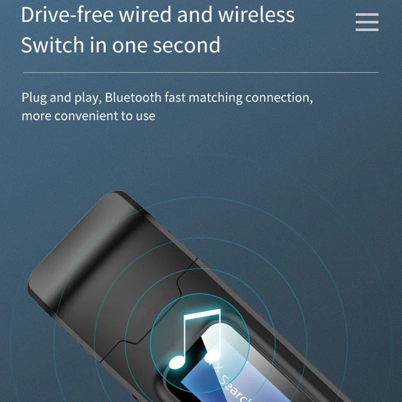 Адаптер VAORLO USB 5 0 2 в 1 ЖК-дисплей подключение к устройству Bluetooth приемник