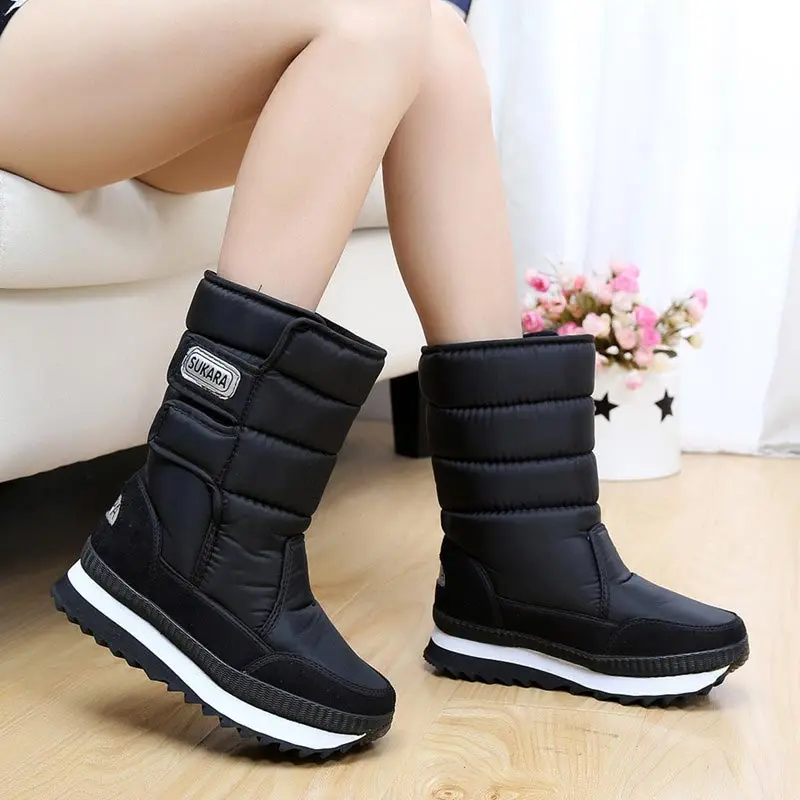 Женские зимние ботинки новинка 2021 утепленная меховая теплая водонепроницаемая