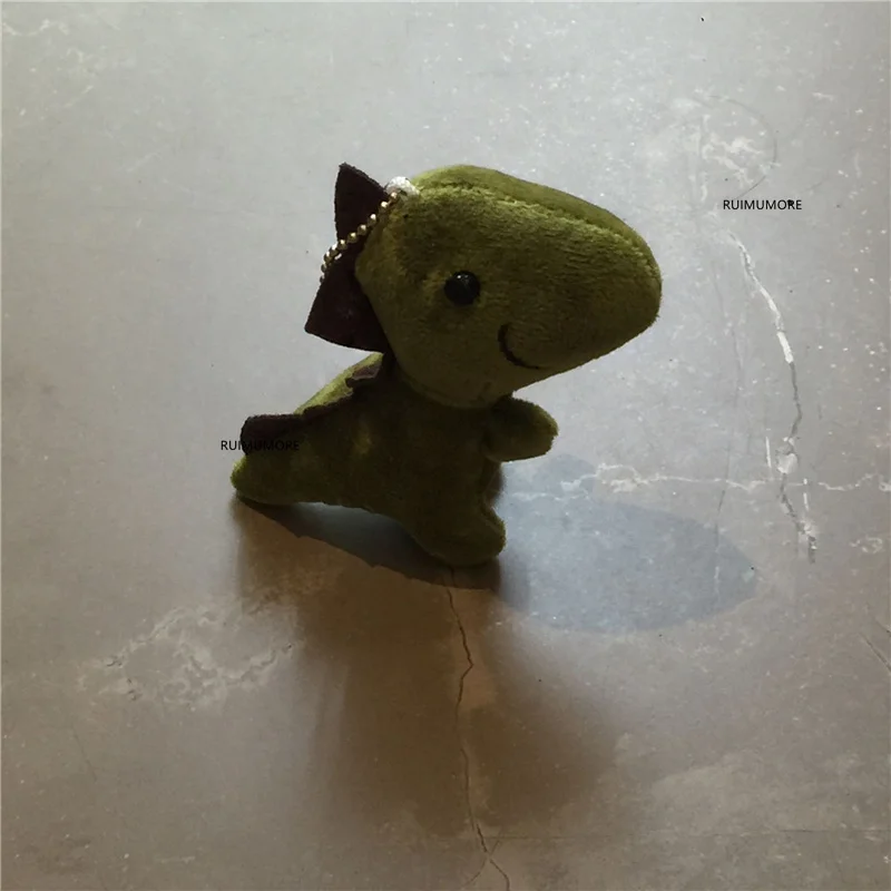 4 цвета очаровательный маленький динозавр плюшевая игрушка брелок подарок