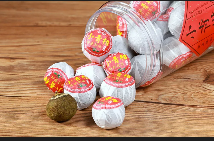 Маленький зеленый оранжевый ПУ 'Er чай Юньнань дворец апельсиновый Улун для