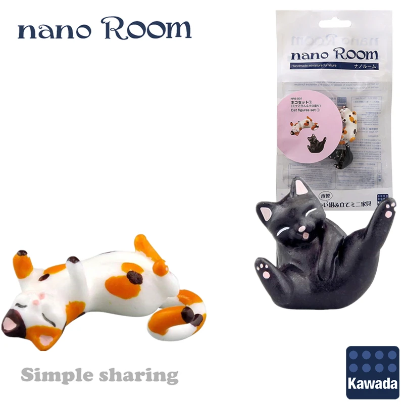 Нано комната ручной работы миниатюрная мебель NanoRoom NRS-001 Набор фигурок кота