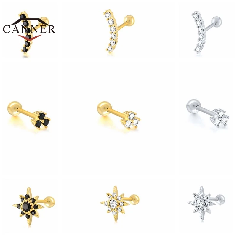 

Женские серьги-гвоздики из серебра 925 пробы, с фианитом