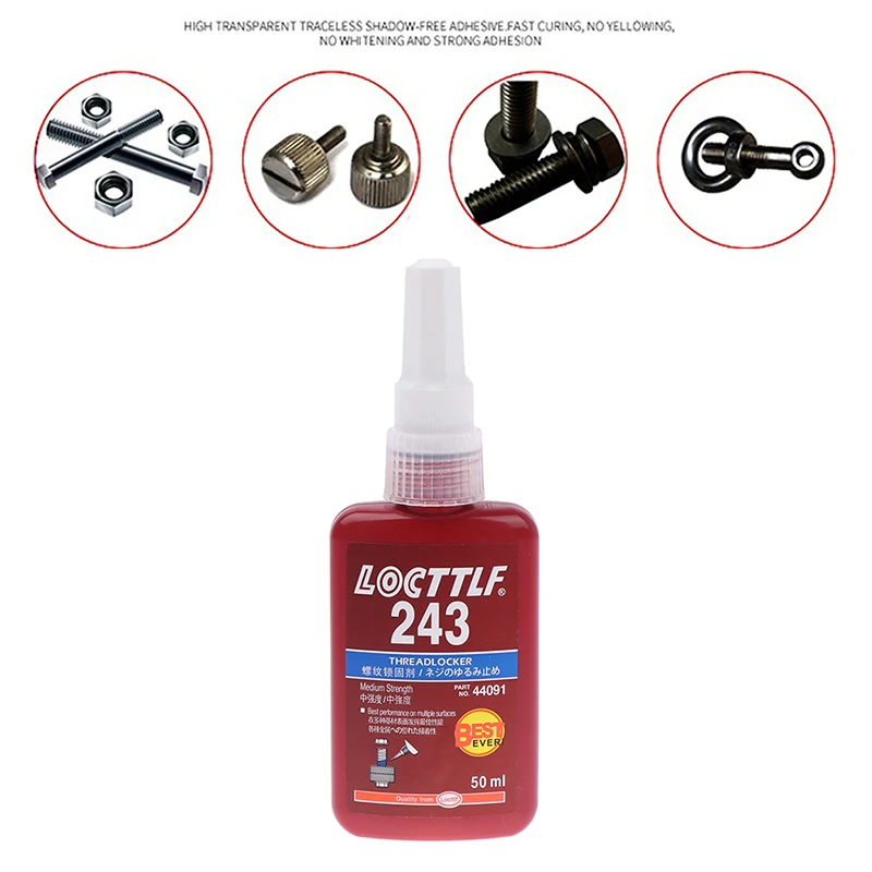 

1pc 50ML Sealing Screw Glue Retainer Locking Adhesive Metal Screw Anaerobic Adhesive 243 340 Glue Locking Agent Anti-corrosion