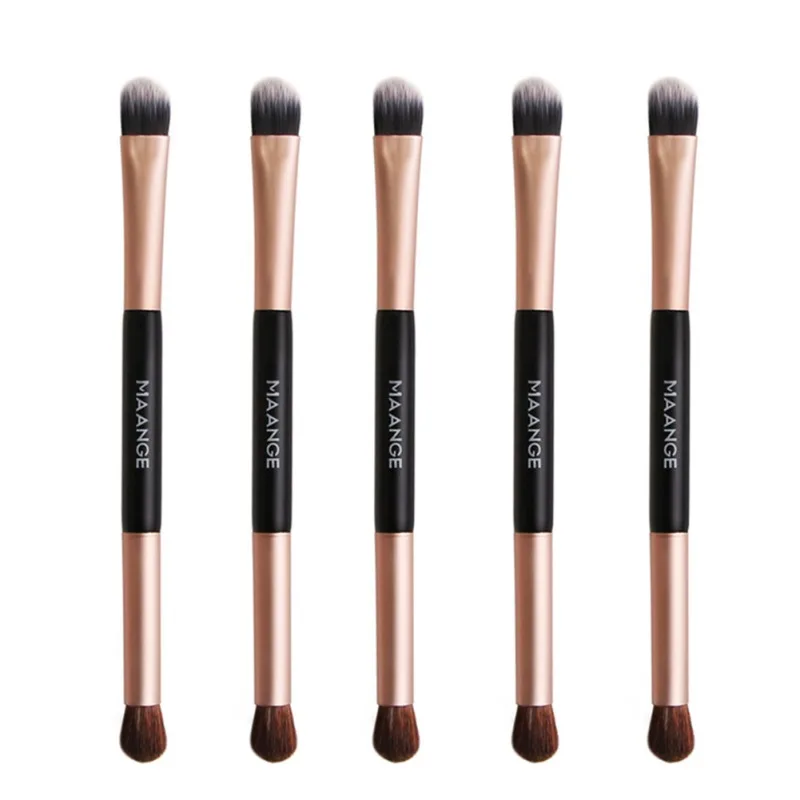 

2021 5 шт. набор кистей для макияжа, двухсторонняя Косметическая кисть, кисть для теней, кисть для растушевки, инструменты для макияжа