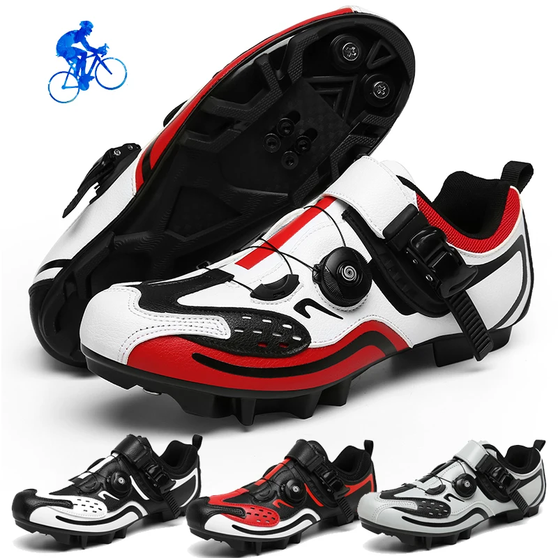 

Ultralight Self-Locking Cycling Shoes MTB Professional Cleat Shoes SPD Pedal Racing Road Bike Flat Shoes Bicycle Sneakers Unisex