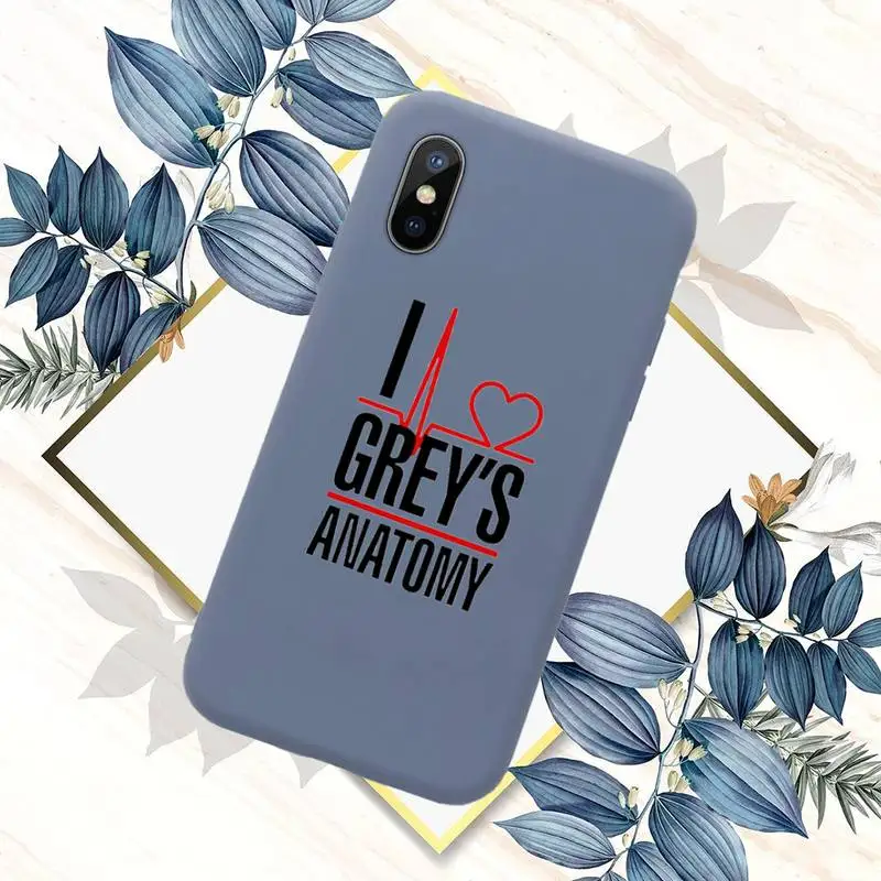 

Greys Anatomy Phone Case Candy Color for iPhone 11 12 mini pro XS MAX 8 7 6 6S Plus X SE 2020 XR