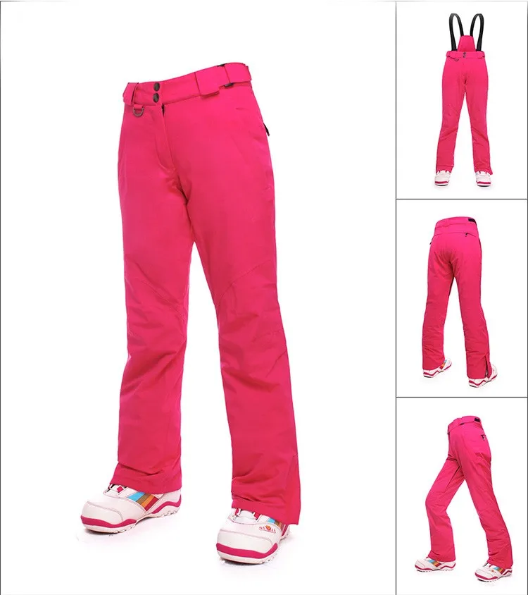 SAENSHING/женские лыжные штаны брюки на бретелях утепленные дышащие теплые женские для сноуборда спорта катания