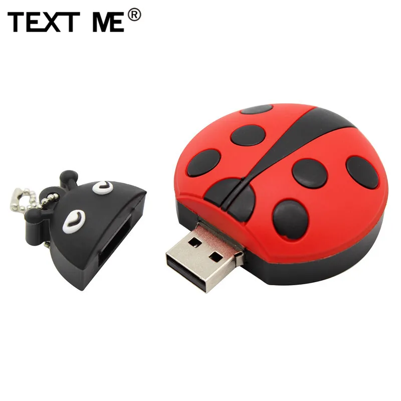 USB флеш накопитель TEXT ME cartoon Beetle 4 ГБ 8 16 32 64 ГБ|USB флэш-накопители| |