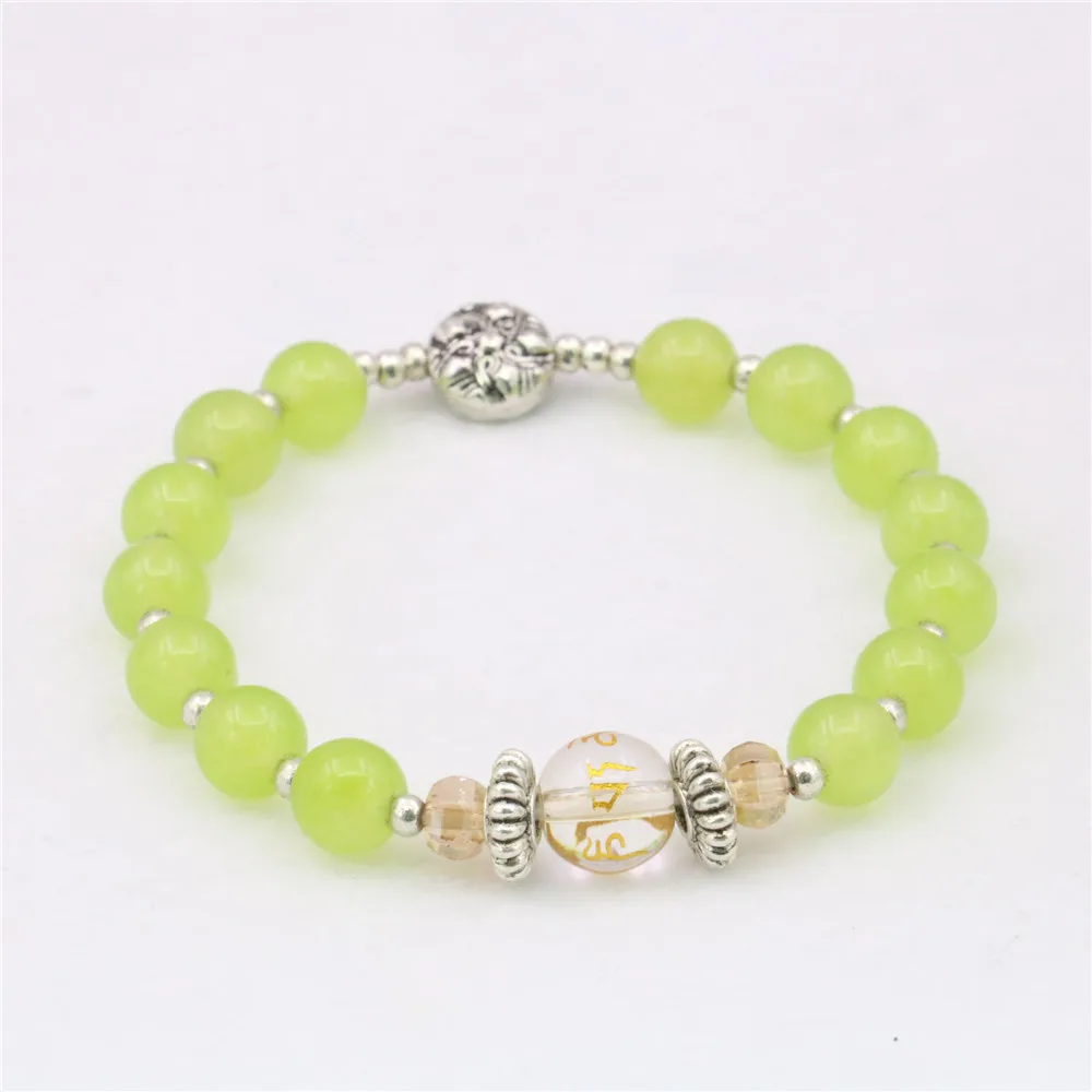 Натуральный Камень Круглый бисер браслет из бисера Йога ювелирные изделия