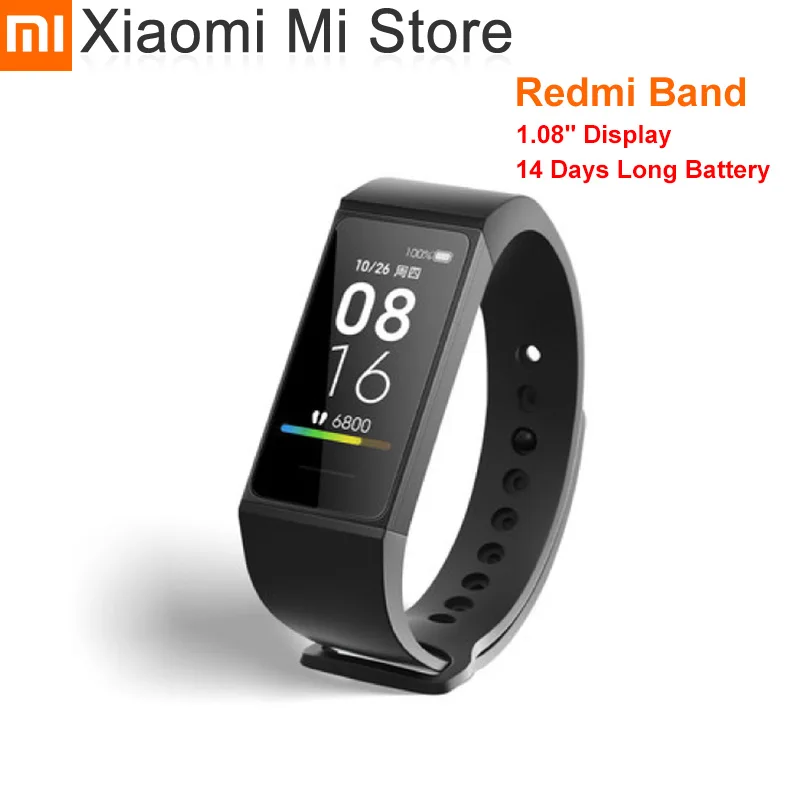 Смарт-браслет Xiaomi Redmi Band цветной экран 1 08 дюйма 4 цвета пульсометр BT5.0 зарядка