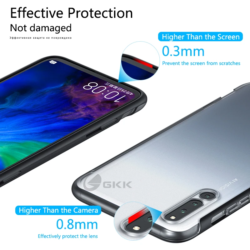 GKK слайдер для huawei Honor Magic 2 Чехол 2 в 1 противоударный прозрачный матовый оттенок тонкий жесткий чехол для huawei Magic 2 Coque