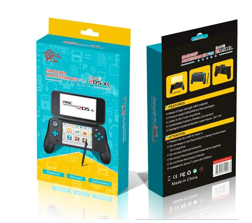 Набор игровых аксессуаров 3 в 1 для консоли Nintendo NEW 2DS LL XL ручка + Кристальный