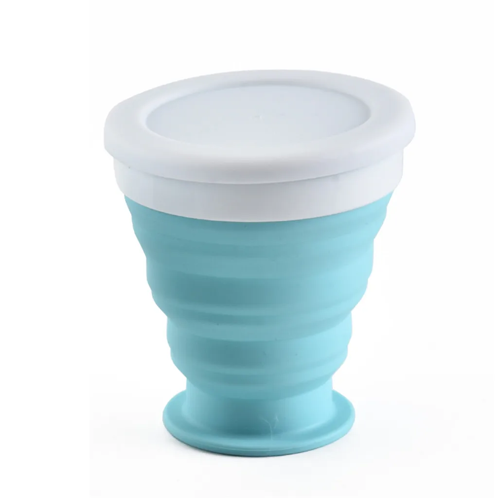 Складная чашка портативная силиконовая телескопическая Питьевая бутылка