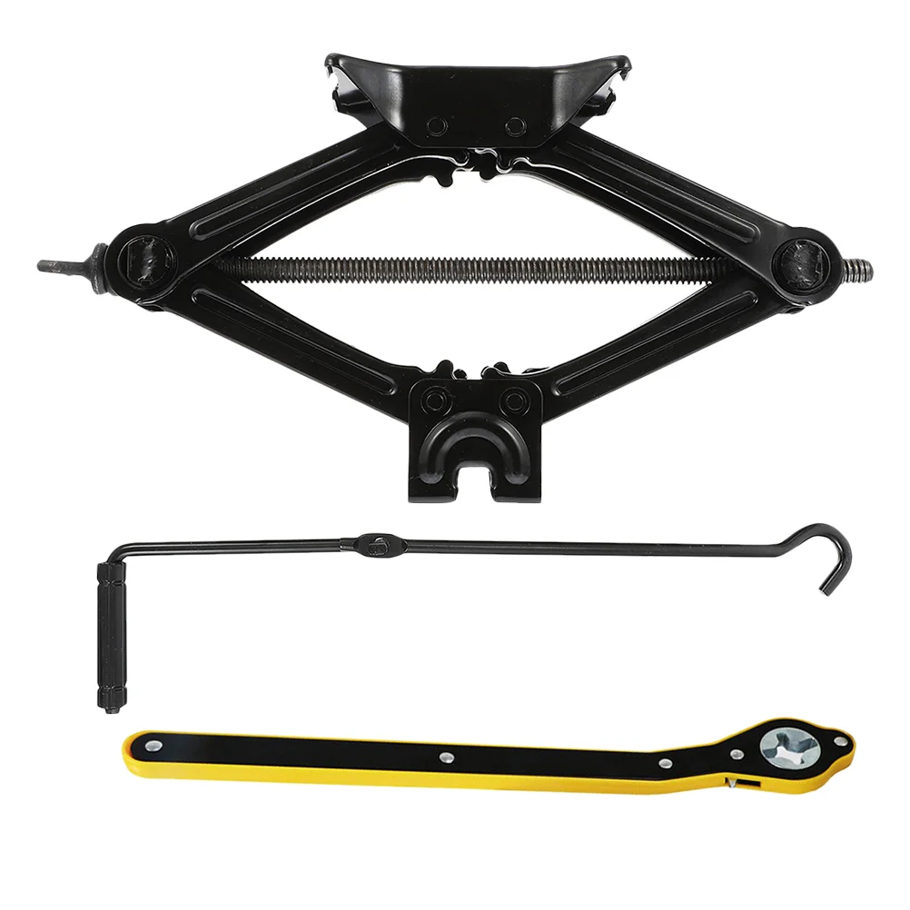 

1 Set Scissor Type Jack Useful Scissor Jack 1 Ton Tire Jack for Car Repairing