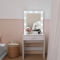 two colors 70 x 50 x 77cm fch with a light cannon large mirror single drawer dressing table dressers us warehouse