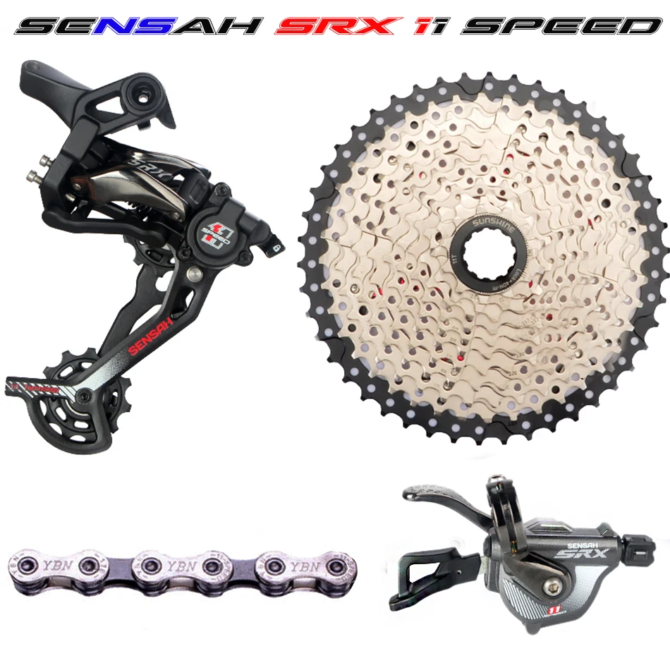 

SENSAH CRX 11 Speed Shifter rear derailleurs 46t YBN X10 chain groupset bicycle accessories chains and cassett