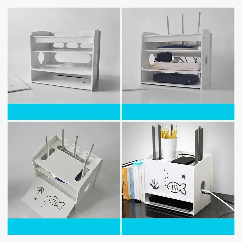 

Kutusu Almacenaje De Regalo Organizador Acrilico Tv Set-top Wifi Caja Almacenamiento Organizer Caixa Organizadora Storage Box