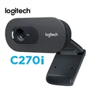 Оригинальная веб-камера Logitech C270i HD, веб-камера 720p HD со встроенным микрофоном, веб-камера USB2.0 с бесплатным драйвером для ПК, веб-камера для чата