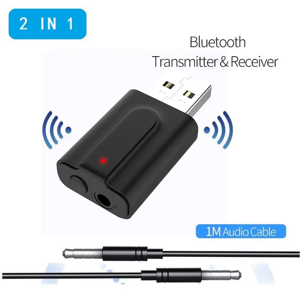 Аудиоресивер tebe Bluetooth 5 0 передатчик стерео музыка разъем AUX 3 мм RCA рецептор USB мини