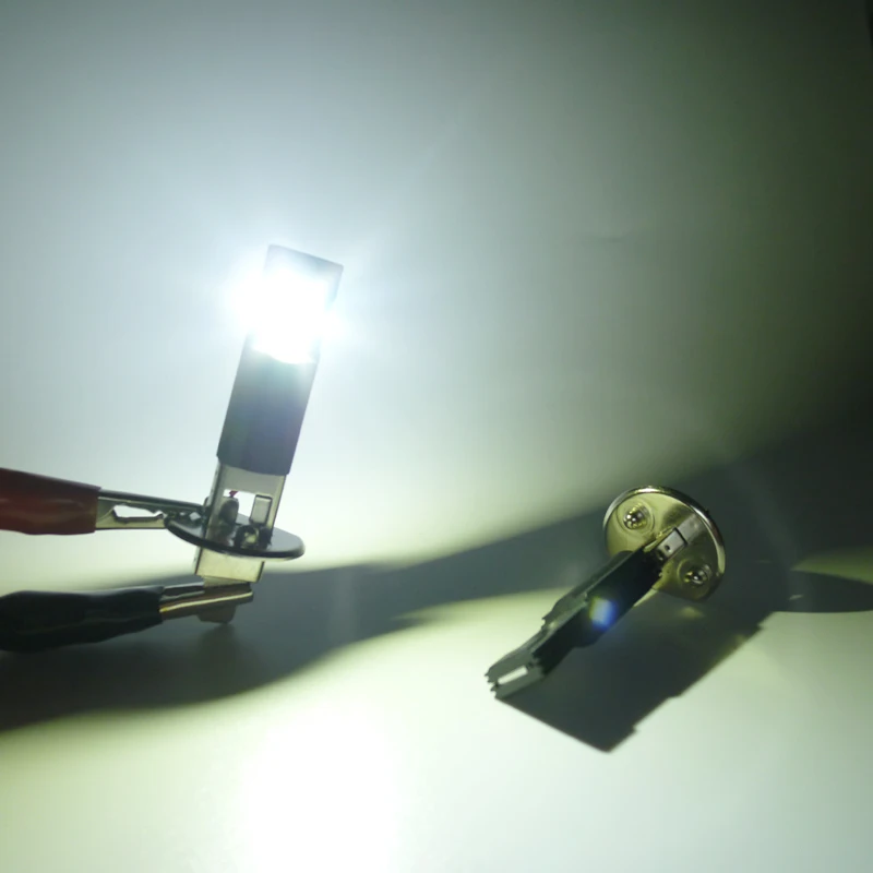 2 шт. H1 светодиодный лампы Супер яркий Противотуманные фары автомобиля 12V 24V Белый