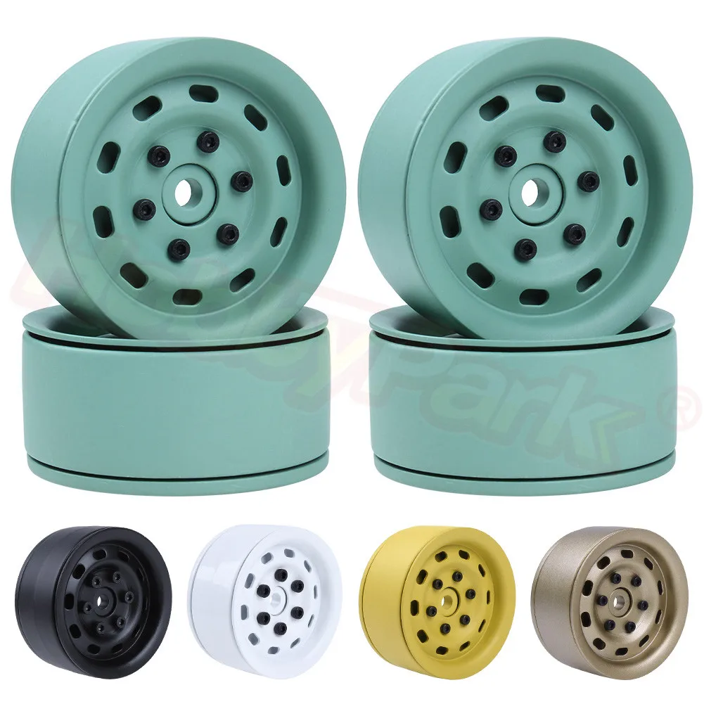 Тяжелые алюминиевые колеса Beadlock 1 9 обода 12 мм с шестигранной головкой для 1:10