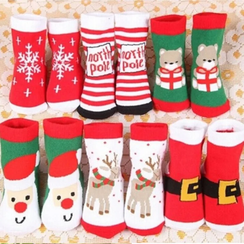2019 детские носки рождественские для мальчиков и девочек одежда хлопковые теплые