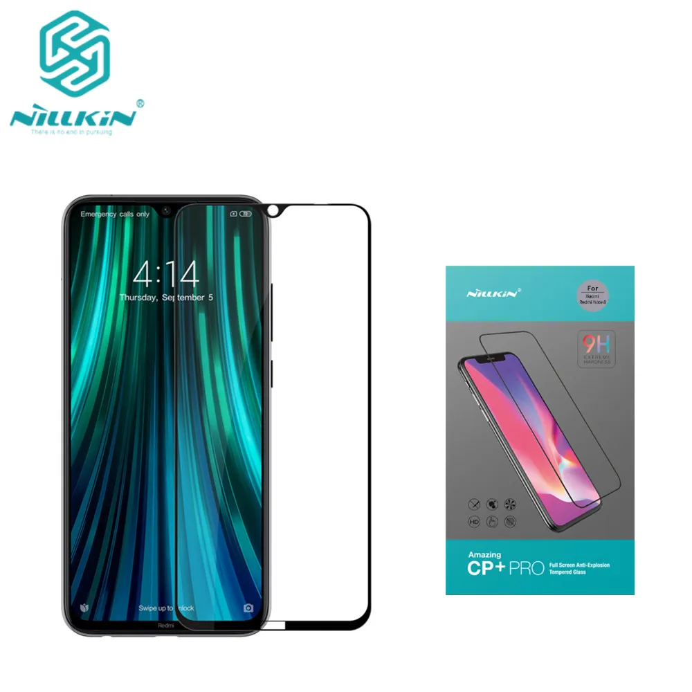 Для Xiaomi Redmi Note 8 CP + PRO полное покрытие закаленное стекло 9H 2.5D изогнутая защита