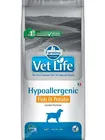 Vet Life Dog Hypoallergenic корм для собак при пищевой аллергии, Рыба и картофель, 12 кг.
