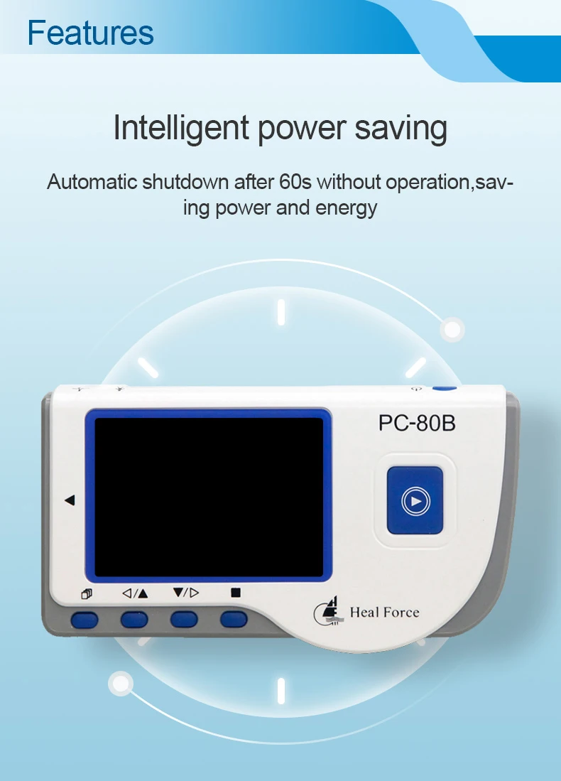 Heal Force PC-80B Home Portable ECG Machine USB Continuous Measurement | Красота и здоровье