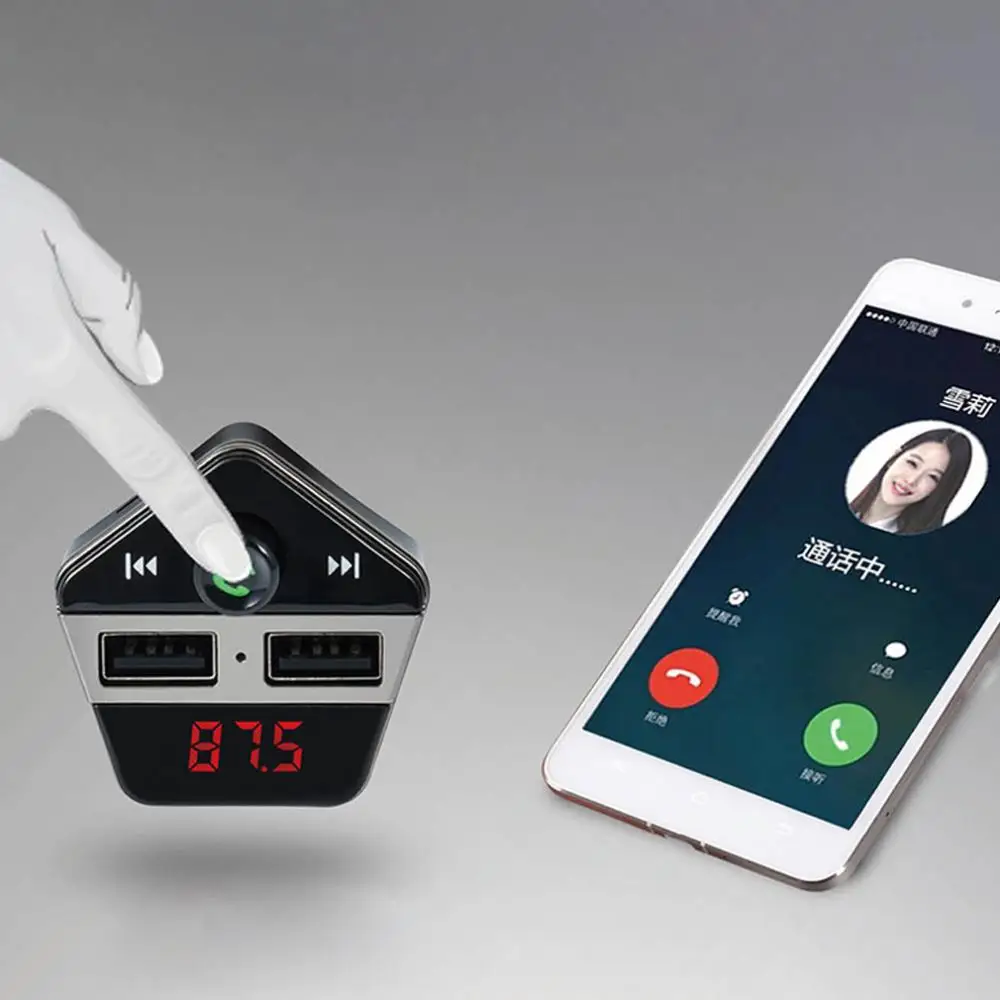 ЖК комплект беспроводной связи Bluetooth для автомобиля fm передатчик радио плеер