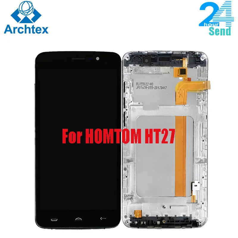 5 дюймов для HOMTOM HT27 ЖК дисплей и TP кодирующий преобразователь сенсорного экрана в