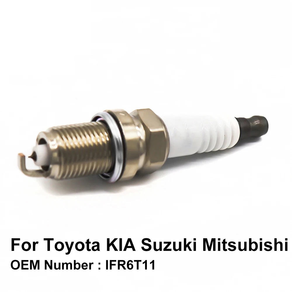 Iridium Spark Plug for Toyota Highlander Previa KIA Carnival Mitsubishi Pajero Suzuki Jimny OE IFR6T11 ( Pack of 4 ) | Автомобили и