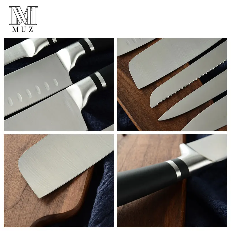 Поварские ножи набор ножей из нержавеющей стали кухонные аксессуары инструмент