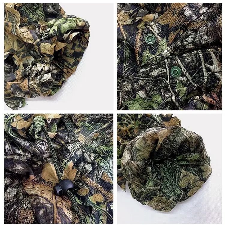 Костюм снайперский Камуфляжный для мужчин и женщин уличная одежда в виде листьев