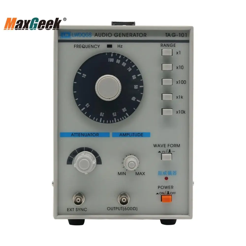 Maxgeek тег 101 звуковой генератор Функция от 10 до 1 МГц точность сигнал низкой частоты