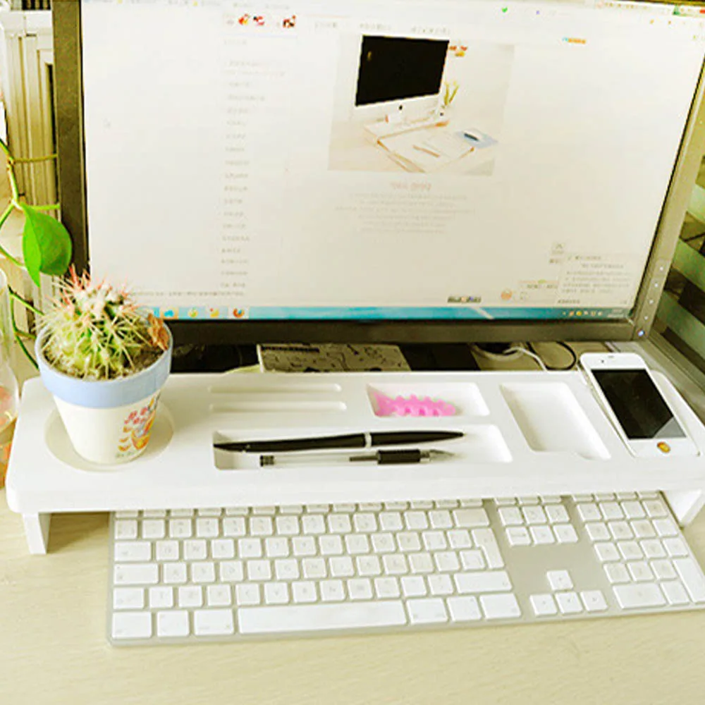 Настольный органайзер для хранения над клавиатурой настольные мелочи небольшие