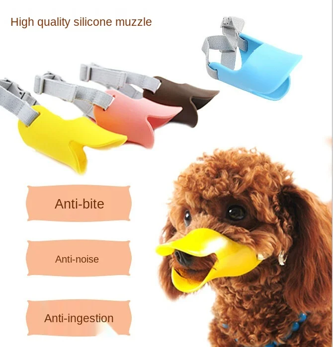

Dog Mouth Cover Popular Duckbill Pet Mouth Cover Teddy dog Barking Prevention Color 3 Specifications Wholesale