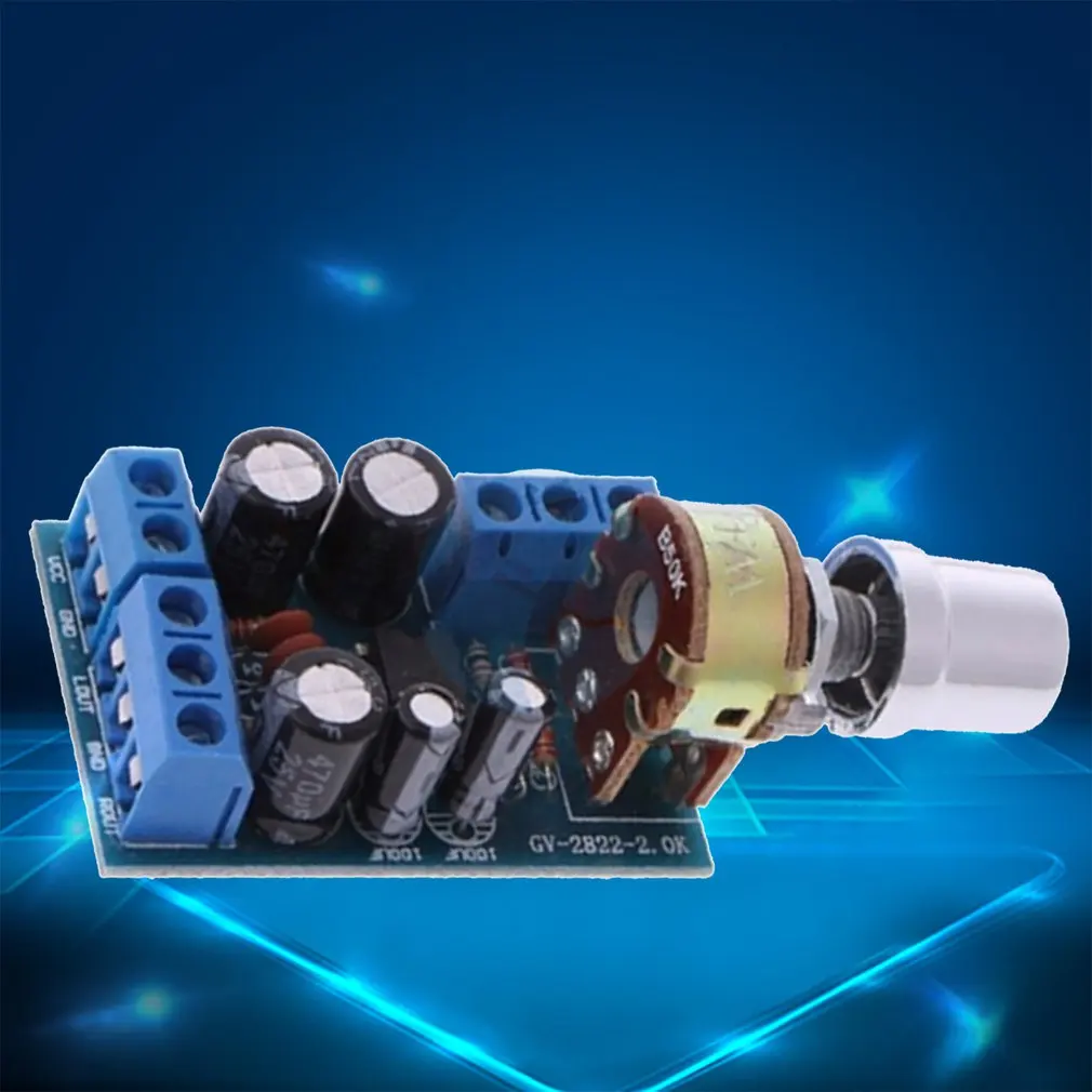 Small Size DC 1.8-12V TDA2822M 2.0 Channel Stereo Mini AUX Audio Amplifier Board Module AMP Parts | Электроника