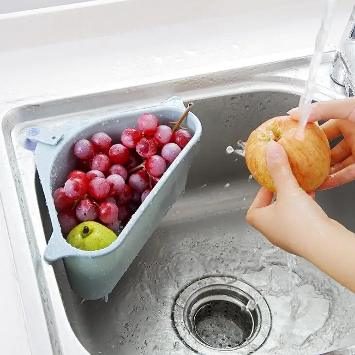 

Треугольная полка для слива раковины, полка для отсасывания мыла, тряпичная стойка, сушилка для кухни, губки, держатель для хранения LX1591