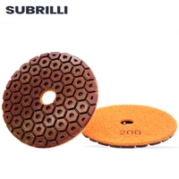 subrilli 4 metal diamond polishing pad copper particles bond grinding wheel for granite marble concrete floor sanding disc