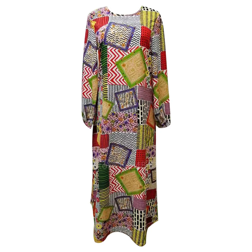 

African Dresses for Women Dashiki Robe Summer National Plus Size Long Dress Ladies Traditional African Tribal Printed Clothing