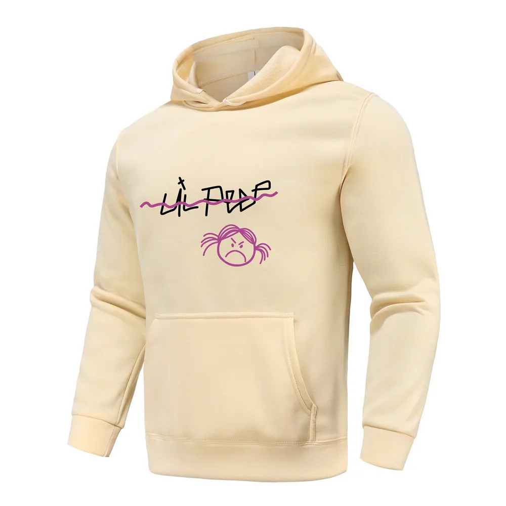 

Lil Peep men's spring and autumn new fashion casual sports hip-hop hoodie printed pocket pullover couple sweater C31