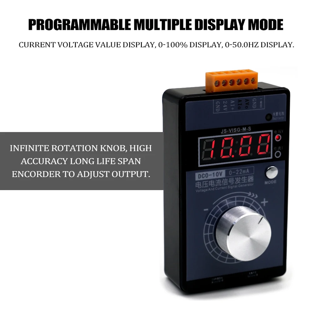 Pocket Adjustable Voltage Current Simulator Calibrator High Accuracy 0-5V 0-10V 4-20mA Signal Generator | Инструменты