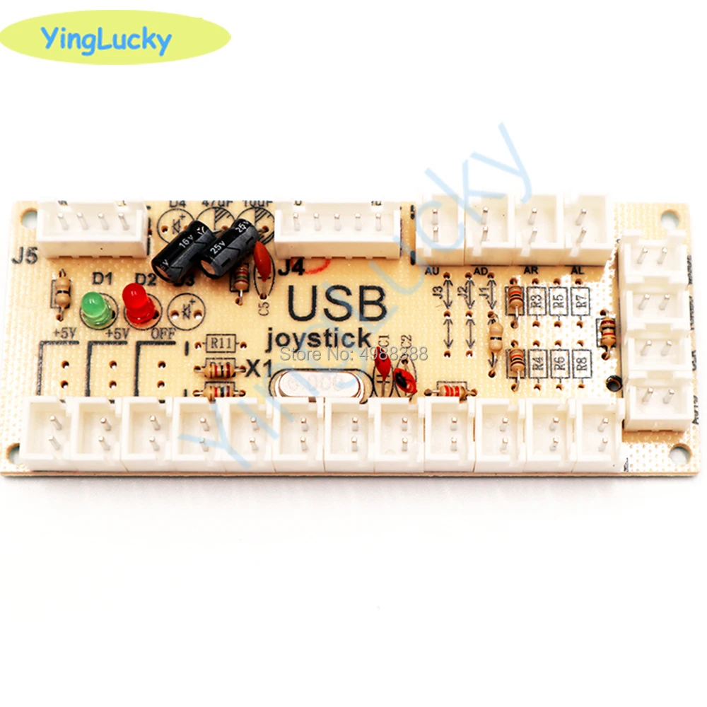 Yinglucky 2 игрока аркадные джойстики набор для рукоделия USB энкодер с нулевой