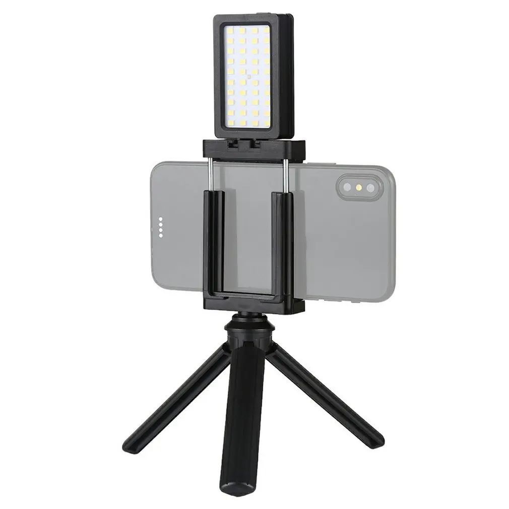 Mobile Phone Live Set Pocket Self-Timer Fill Light Clamp Bracket Mount Desktop Tripod Vlogging Selfie | Мобильные телефоны и