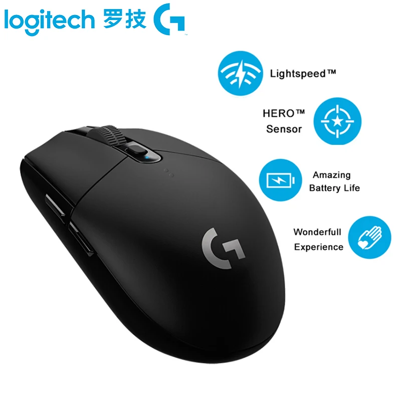Беспроводная игровая мышь Logitech G304 LIGHTSPEED с датчиком героя 12000 точек/дюйм