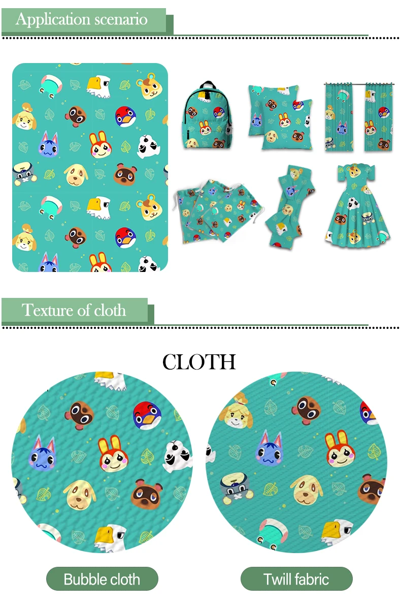 Полиэстер Хлопок милая перекрестная ткань с животными: новые горизонты для